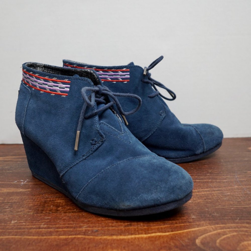 Toms Kala Bootie with Embroidered Ankle